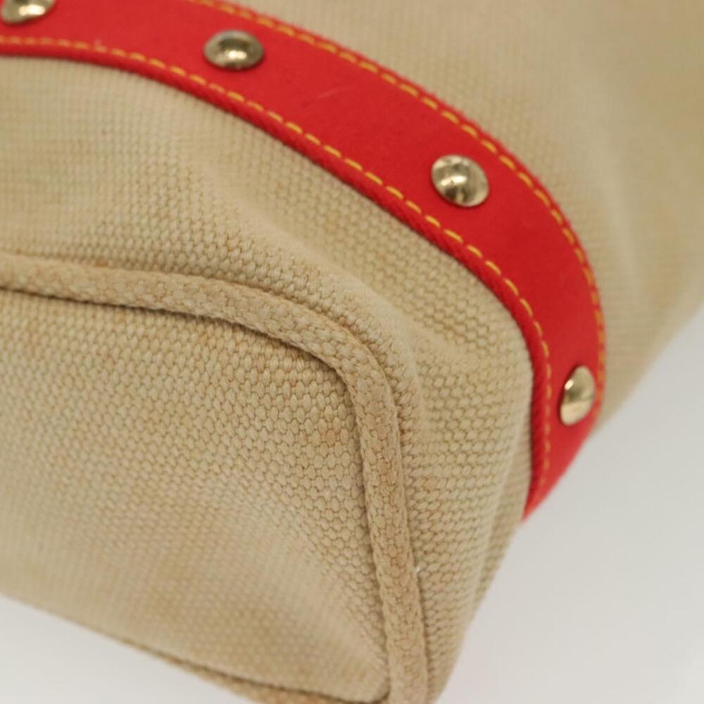 LOUIS VUITTON Antigua Cabas MM Tote Bag Beige Red M40035 - Picture 13 of 16